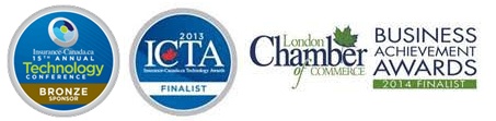 Finalist for a 2013 Insurance-Canada.ca Technology Award (ICTA)! Finalist for a2013 Insurance-Canada.ca Technology Award (ICTAs)!