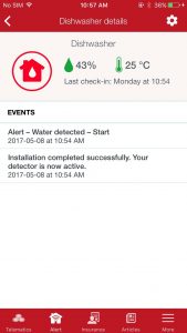 Screen shot: Alert water detection program (State Farm Mutual Automobile Insurance Co.)