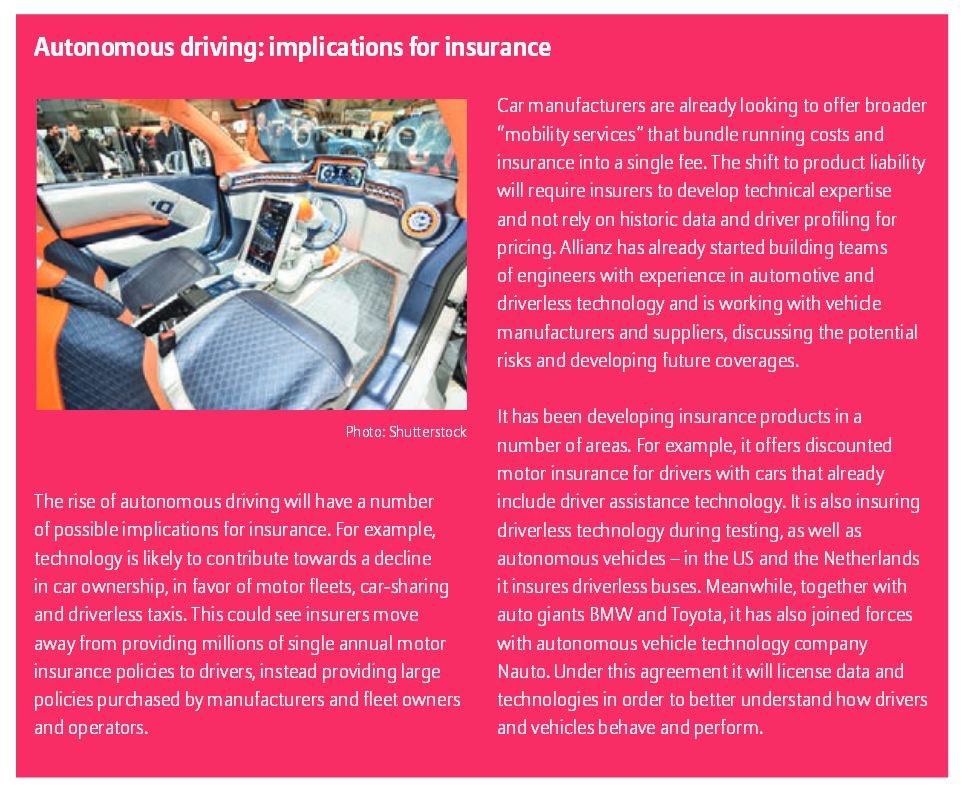 Autonomous driving: implications for insurance